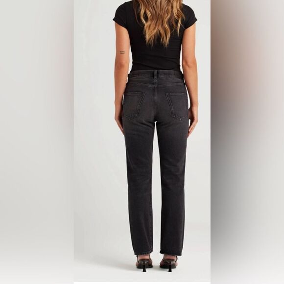 NWT EDWIN Women’s Tash 90s Relaxed Straight Leg Jeans Irony Black - Size 28 - Picture 3 of 7